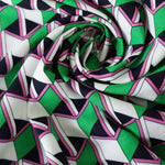Load image into Gallery viewer, Green/Pink/Black Box Illusions Linen Cotton
