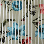Load image into Gallery viewer, Broken Stripe Floral on Taupe Linen Cotton

