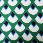 Load image into Gallery viewer, Kelly Green Geo Peaks Linen Cotton
