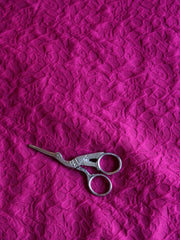 Load image into Gallery viewer, 2YD Magenta Floral Jacquard Knit | Kayla's Destash