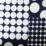 Load image into Gallery viewer, Navy &amp; Emerald Mod Dot Linen Cotton
