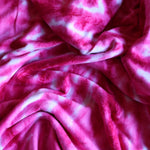 Load image into Gallery viewer, 2YD Fuchsia Tie Dye Spun Poly | Kayla's Destash
