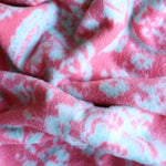 Load image into Gallery viewer, 1YD Mint Scrolls on Coral Fleece | Kayla's Destash
