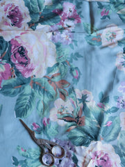 Load image into Gallery viewer, 3YD 20IN Palm Floral Satin | Kayla's Destash
