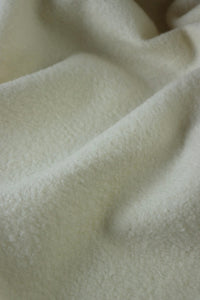 2YD PRECUT; Cream Wool Boucle/French Terry Knit | By The Half Yard
