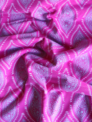 Load image into Gallery viewer, 2YD Boho Floral on Pink Yoga Knit | Kayla's Destash