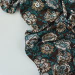 Load image into Gallery viewer, Teal &amp; Mocha Foil Floral ITY
