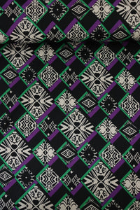 Purple & Green Tribal Art Inspired ITY