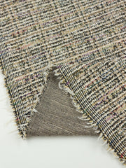 Load image into Gallery viewer, Taupe/Black Tweed Boucle Jacquard Knit