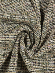 Load image into Gallery viewer, Taupe/Black Tweed Boucle Jacquard Knit
