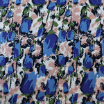 Load image into Gallery viewer, Tulip Garden (Blue) Rayon Crepe
