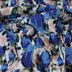 Load image into Gallery viewer, Tulip Garden (Blue) Rayon Crepe
