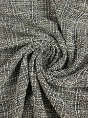 Load image into Gallery viewer, Black/White Tweed Boucle Jacquard Knit