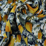 Load image into Gallery viewer, Tulip Garden (Mustard) Rayon Crepe
