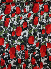 Load image into Gallery viewer, Tulip Garden (Red) Rayon Crepe