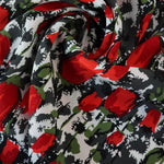 Load image into Gallery viewer, Tulip Garden (Red) Rayon Crepe
