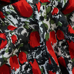 Load image into Gallery viewer, Tulip Garden (Red) Rayon Crepe
