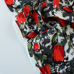Load image into Gallery viewer, Tulip Garden (Red) Rayon Crepe
