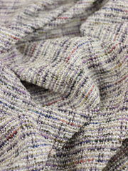 Load image into Gallery viewer, Purple Tweed Boucle Jacquard Knit