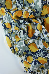 Tulip Garden (Mustard) Rayon Crepe