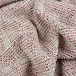 Load image into Gallery viewer, Cherry Blossom/White Tweed Boucle Jacquard Knit
