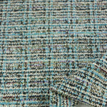 Load image into Gallery viewer, Blue/Black Tweed Boucle Jacquard Knit
