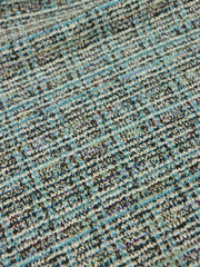 Load image into Gallery viewer, Blue/Black Tweed Boucle Jacquard Knit