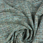 Load image into Gallery viewer, Blue/Black Tweed Boucle Jacquard Knit
