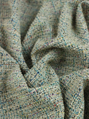 Load image into Gallery viewer, Blue/Ivory Tweed Boucle Jacquard Knit