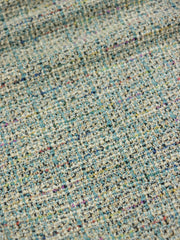 Load image into Gallery viewer, Blue/Ivory Tweed Boucle Jacquard Knit