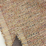 Load image into Gallery viewer, Peach/Ivory Tweed Boucle Jacquard Knit
