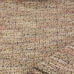 Load image into Gallery viewer, Peach/Ivory Tweed Boucle Jacquard Knit
