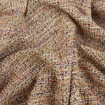 Load image into Gallery viewer, Peach/Ivory Tweed Boucle Jacquard Knit
