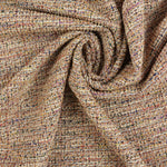 Load image into Gallery viewer, Peach/Ivory Tweed Boucle Jacquard Knit
