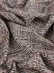 Load image into Gallery viewer, Pink/Black Tweed Boucle Jacquard Knit