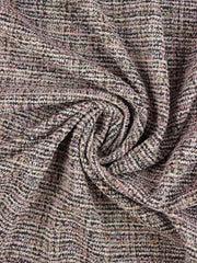 Load image into Gallery viewer, Pink/Black Tweed Boucle Jacquard Knit