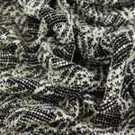 Load image into Gallery viewer, Black Tweed Boucle Jacquard Knit W/ Mini Sequins
