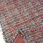 Load image into Gallery viewer, Red/Black Tweed Boucle Jacquard Knit
