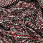 Load image into Gallery viewer, Red/Black Tweed Boucle Jacquard Knit
