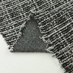Load image into Gallery viewer, Black/Ivory Tweed Boucle Jacquard Knit
