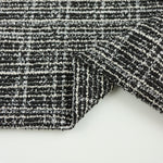 Load image into Gallery viewer, Black/Ivory Tweed Boucle Jacquard Knit
