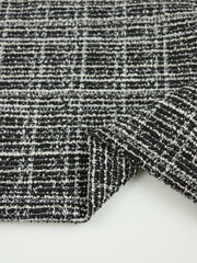 Load image into Gallery viewer, Black/Ivory Tweed Boucle Jacquard Knit