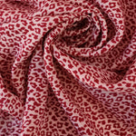 Load image into Gallery viewer, Mini Leopard on Rose Viscose Satin
