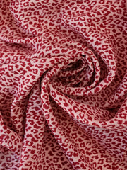Load image into Gallery viewer, Mini Leopard on Rose Viscose Satin
