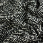 Load image into Gallery viewer, Black/Ivory Tweed Boucle Jacquard Knit
