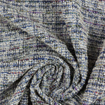Load image into Gallery viewer, Navy Tweed Boucle Jacquard Knit
