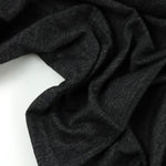Load image into Gallery viewer, 2YD 16IN REMNANT; Heathered Black 100% Linen Knit | Made in Italy
