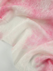 Load image into Gallery viewer, Cotton Candy Pink Ice Dye 100% Linen Knit | Made in Italy