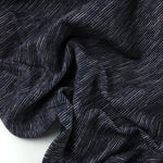 Load image into Gallery viewer, Navy Mini Stripes 100% Linen Knit | Made in Italy
