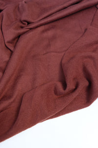 1YD PRECUT; Teddy Bear Brown Versailles Brushed Hacci Sweater Knit